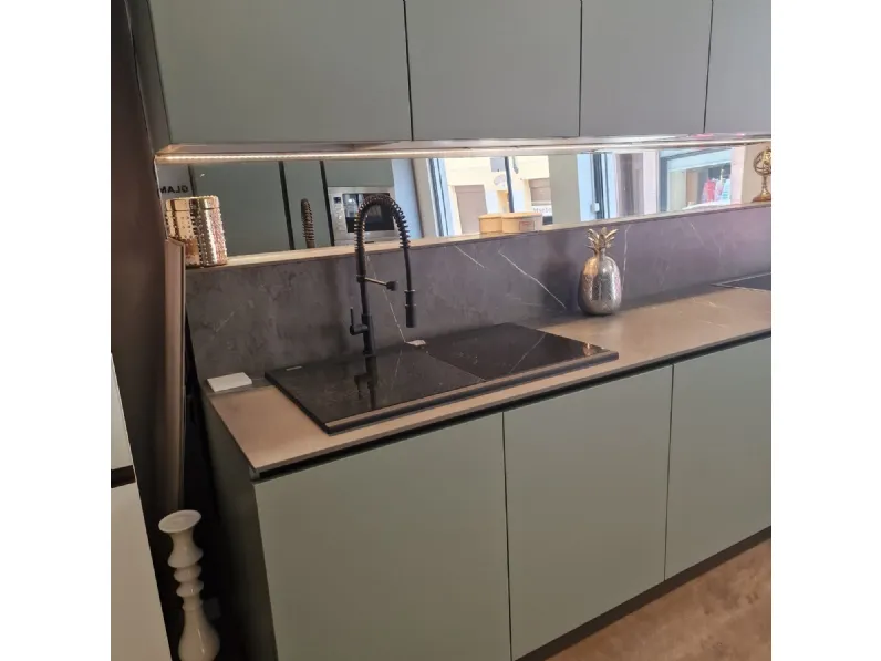 CUCINA lineare Essebi Verde SCONTATA 32%