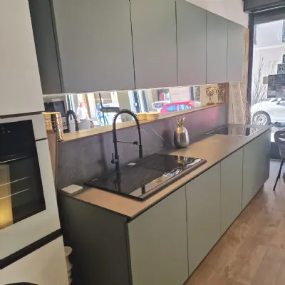 Cucina lineare design altri colori Essebi Verde a soli 14501