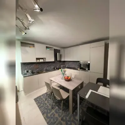 Cucina Essebi moderna ad angolo altri colori in laminato materico Zenit