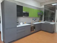 Cucina grigia moderna ad angolo Essebi Zenit a soli 7495