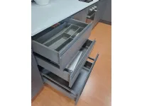 Cucina grigia moderna ad angolo Essebi Zenit a soli 7495