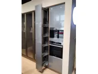 Cucina con isola in vetro a prezzo scontato 50%