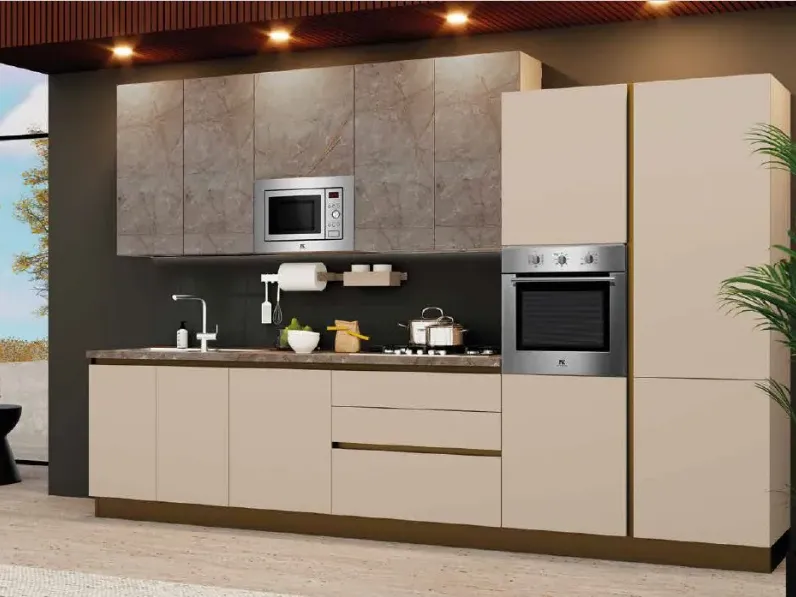 CUCINA Evo cucine Korinna bianco lucido PREZZO OUTLET scontata 50%