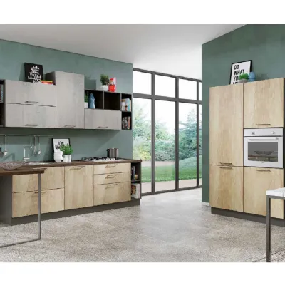 Cucina Mira penisola moderna altri colori Evo cucine con penisola scontata 50%