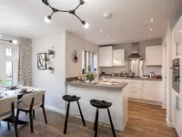 Cucina bianca moderna con penisola Febal Firefly a soli 9000�