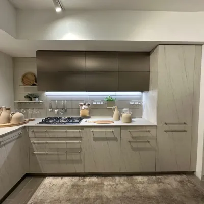 Cucina magnolia moderna ad angolo Modula Febal a soli 12500