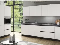 Cucina lineare moderna Flat Artigianale a prezzo scontato