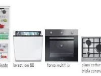 Cucina lineare moderna Flat Artigianale a prezzo scontato