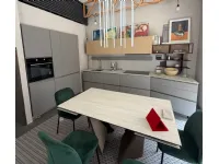 Cucina Folio design grigia Snaidero lineare scontata 30%