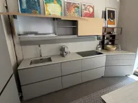 Cucina Folio design grigia Snaidero lineare scontata 30%