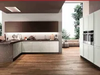 Cucina bianca moderna lineare Frame 3 Arredo3 a soli 10300 Euro