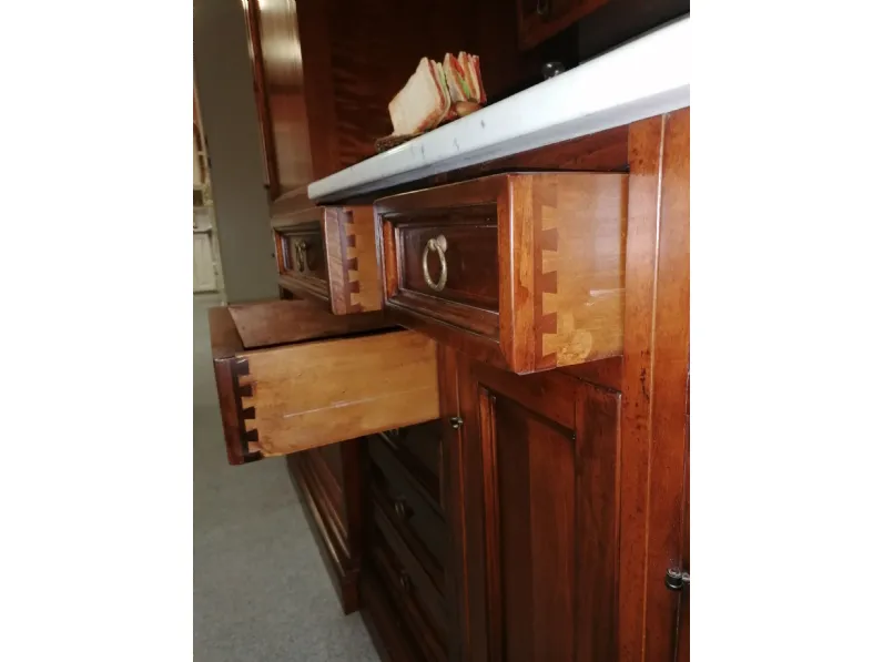 Cucina noce classica ad angolo La cascina Frame a soli 16900€