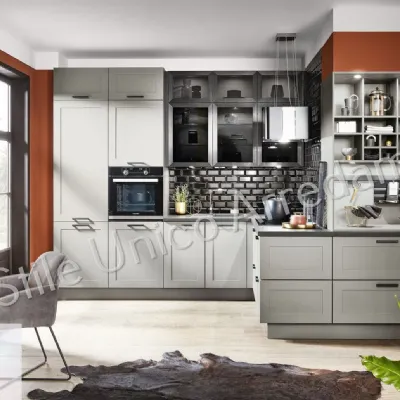 Cucina Franky moderna grigio ad angolo Colombini casa