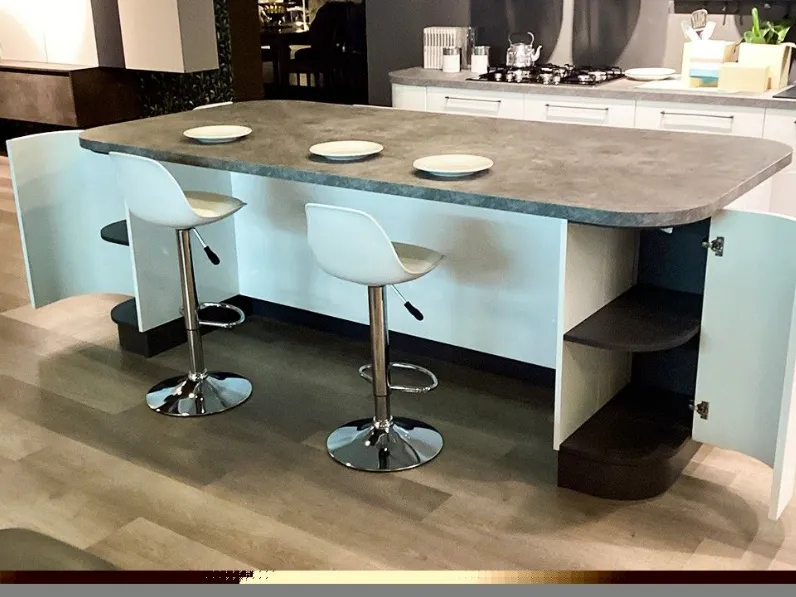 Cucina con isola Mobilturi Gaia SCONTATA 74%