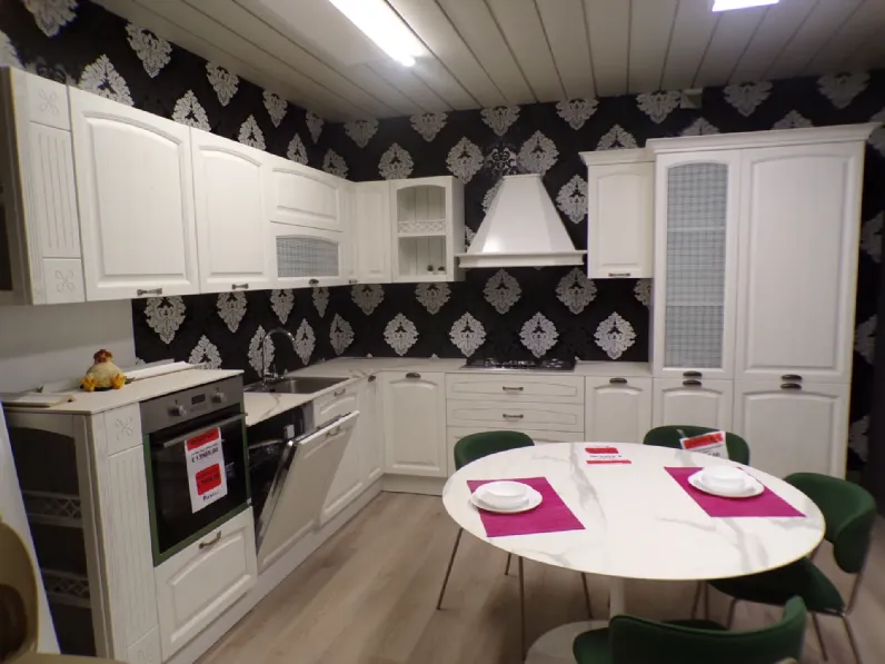 Cucina ad angolo classica bianca Febal Gala febal casa a soli 7690 Euro