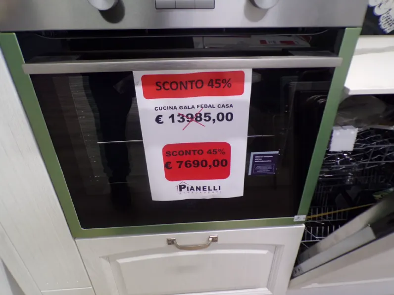 Cucina ad angolo classica bianca Febal Gala febal casa a soli 7690 Euro