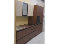 Cucina noce moderna lineare Giannei Nexus tabacco a soli 7190
