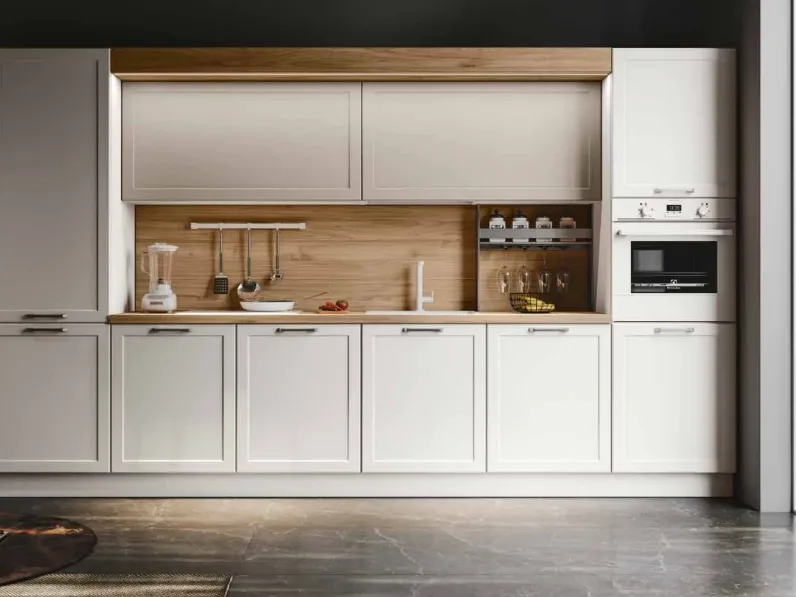 Cucina lineare classica bianca Imab Giglio a soli 3990