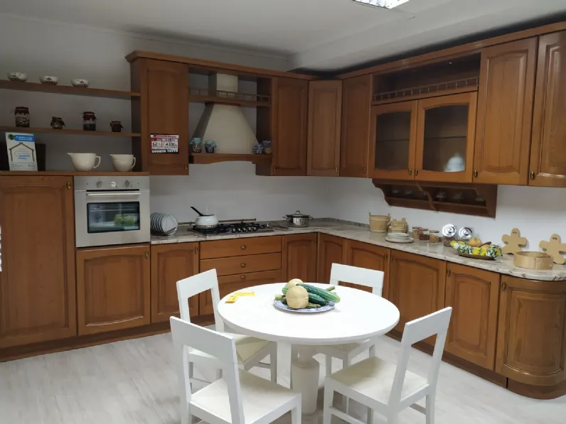 CUCINA Gm cucine ad angolo Giada castagno SCONTATA