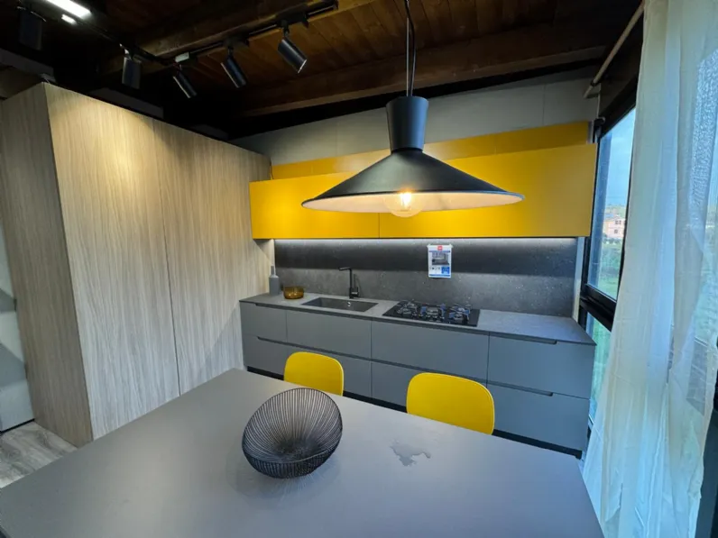 Cucina Febal casa modula j design grigia Febal ad angolo scontata 73%