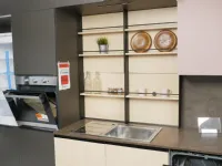 Cucina lineare in laminato materico grigia Cucina modello ginevra ciao cucina a prezzo ribassato