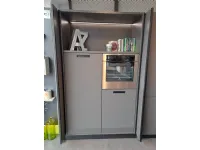 Cucina grigia moderna con isola Aleve' Stosa scontata