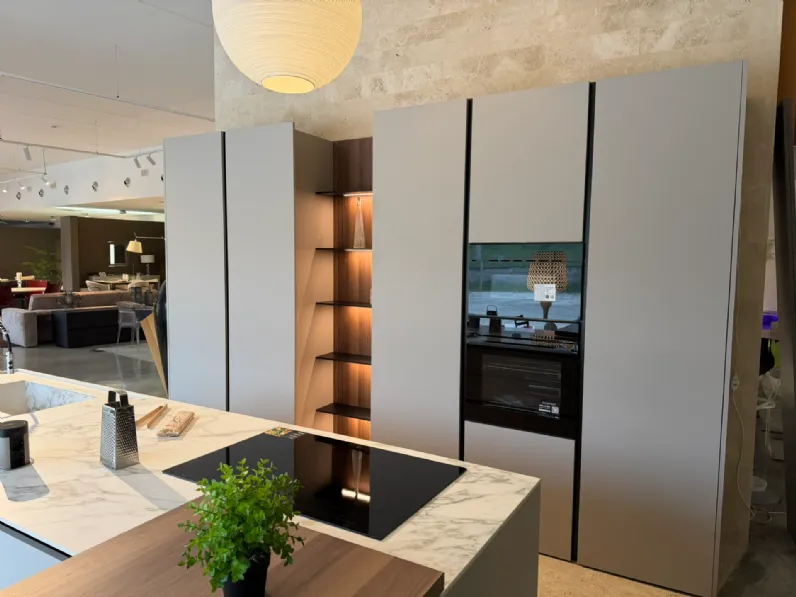 Cucina a PREZZI OUTLET in laccata opaco Binova -56%