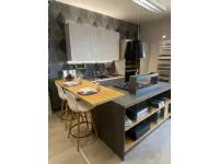 Cucina con isola moderna grigia Creo Tablet cemento ardesia a soli 7689