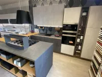 Cucina con isola moderna grigia Creo Tablet cemento ardesia a soli 7689