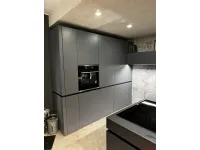 Cucina grigia moderna con penisola Dibiesse Area 22 xl job a soli 14260 Euro