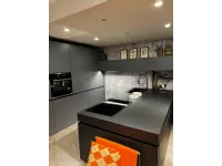 Cucina grigia moderna con penisola Dibiesse Area 22 xl job a soli 14260 Euro