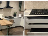 Cucina grigia moderna con penisola Net cucine Delizia a soli 7650 Euro