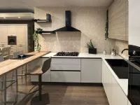 Cucina grigia moderna con penisola Net cucine Delizia a soli 7650 Euro
