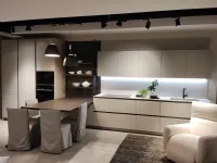 Cucina grigia moderna con penisola Febal Cucina mod. origina a soli 19899 Euro