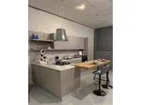 Cucina a prezzo scontato con penisola moderna Modello sand Febal