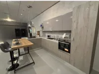 Cucina a prezzo scontato con penisola moderna Modello sand Febal