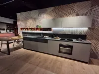 Cucina grigia moderna lineare Cucina arredo 3 Arredo3 scontata