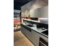 Cucina grigia moderna lineare Cucina arredo 3 Arredo3 scontata