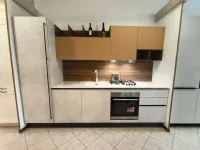 Cucina lineare in laminato opaco grigia Cucina cloe a prezzo scontato