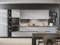 Cucina a PREZZI OUTLET in laminato materico Prima cucine -50%