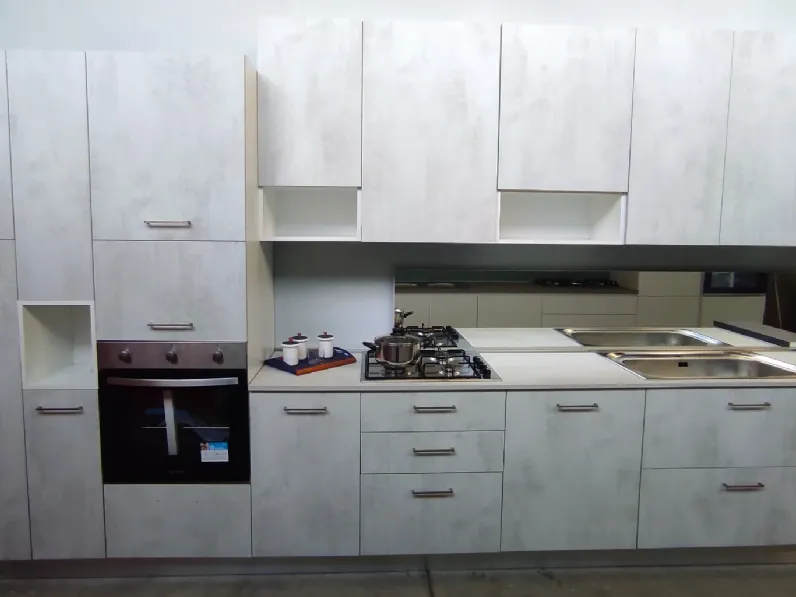 CUCINA lineare Ar-due Easy cemento SCONTATA 64%