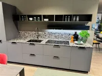 Cucina grigia moderna lineare Maxima 2.2 Cesar a soli 17465