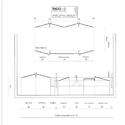 Cucina lineare moderna grigia Record cucine One a soli 15800 Euro