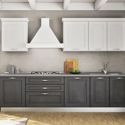 Cucina grigio classica lineare Italia 2 Kuadra cucine a soli 6120