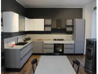 Cucina grigio design ad angolo Marina 3.0 Febal