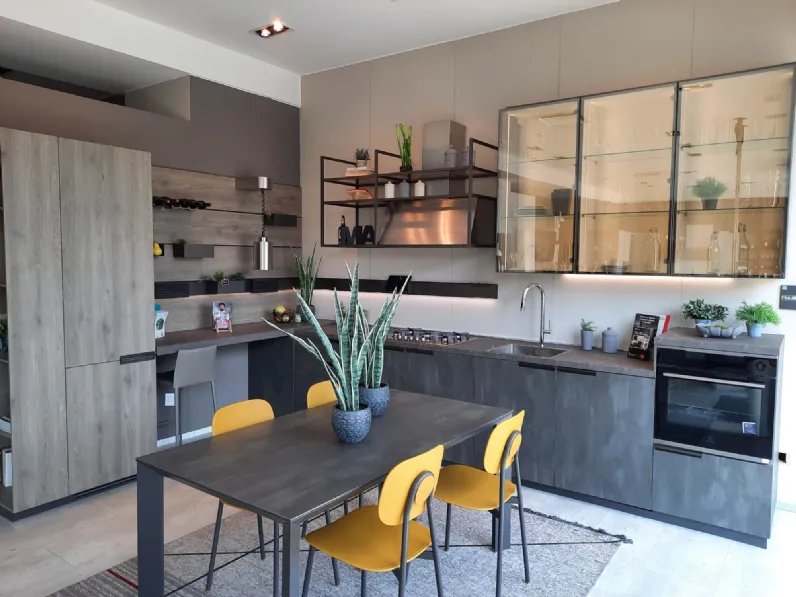 Cucina design ad angolo Mia Scavolini a prezzo ribassato