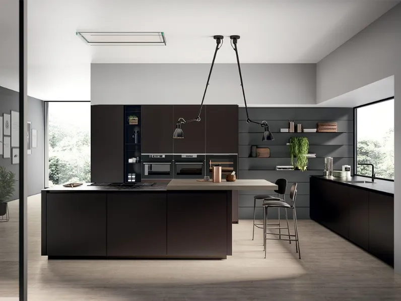 Scopri la cucina ad isola Ar2 Arredo3 grigia: 17359! Design moderno e di qualit.