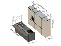 Cucina ad isola design Icon Ernestomeda a prezzo ribassato