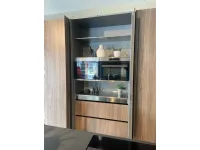 Cucina grigio design ad isola Obliqua Ernestomeda in Offerta Outlet