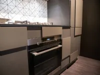 Cucina grigia design lineare Creativa Lube cucine in Offerta Outlet